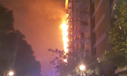 Palm Jumeirah residents safe after apartment fire