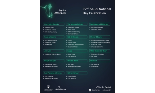 Bahrain hosts events to celebrate Saudi National Day