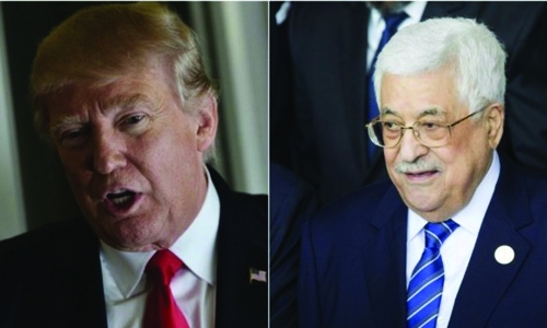 Trump plays peacemaker, hosting Abbas at the White House