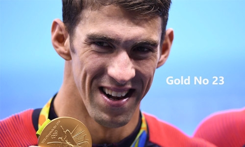 Golden goodbye as Phelps signs off with 23