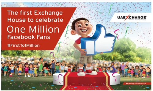 UAE Exchange has 1m Facebook fans