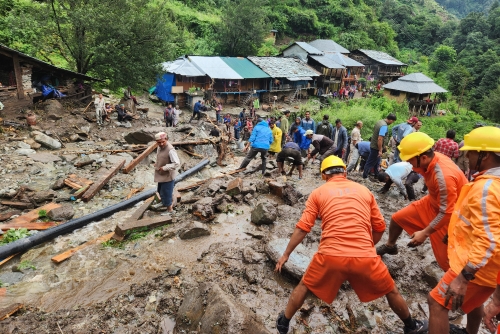 Two killed, 28 missing in north India floods