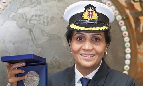  India's first female Merchant Navy captain wins International Bravery Award