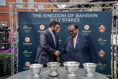 HH Shaikh Isa attends Bahrain Trophy at Newmarket