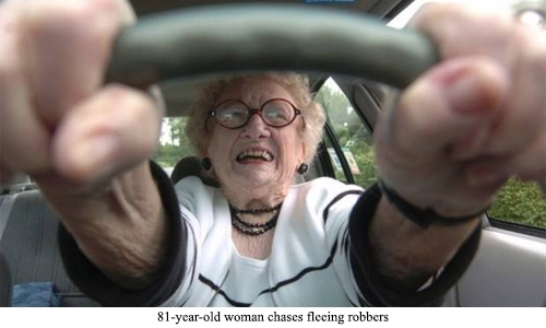 81-year-old woman chases fleeing robbers