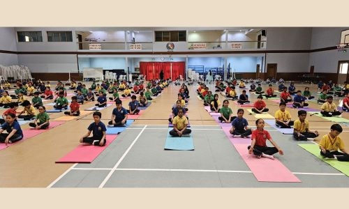 NMS Bahrain celebrates International Yoga Day