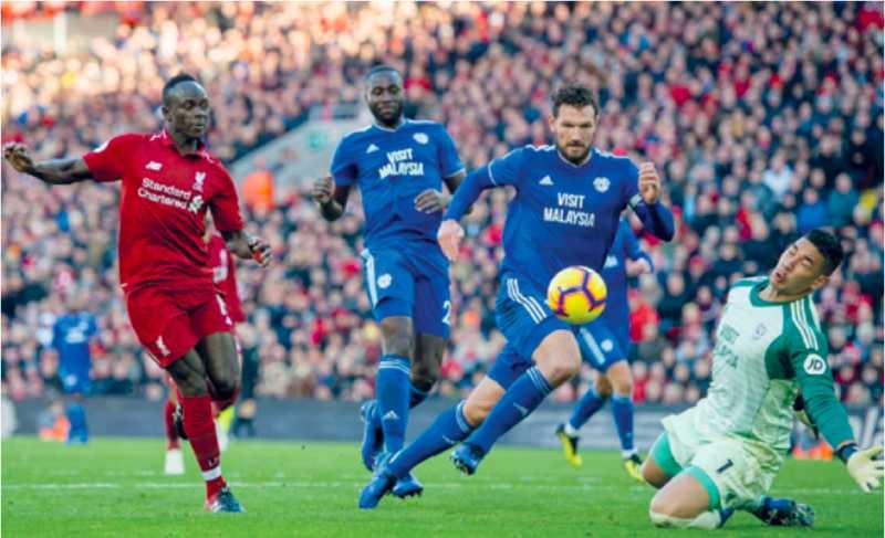 Salah sends Liverpool on way to Cardiff win 