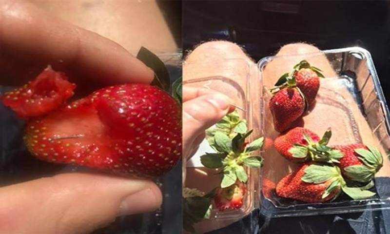 Needle found in Australian strawberries sold in New Zealand