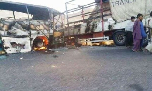 Bus-truck collision kills 14 in Afghanistan
