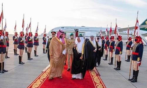 Saudi Crown Prince lands in Bahrain to Royal welcome