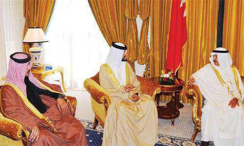 Premier receives Shaikh Nasser and Shaikh Khalid