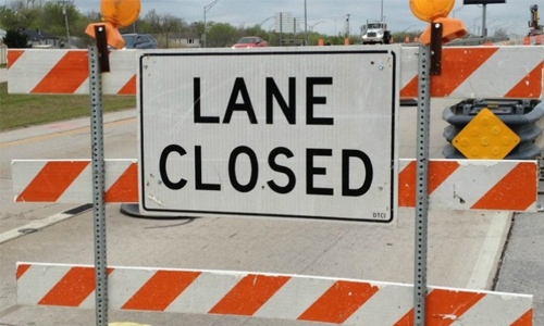 Lane closure on Sh. Isa bin Salman Highway
