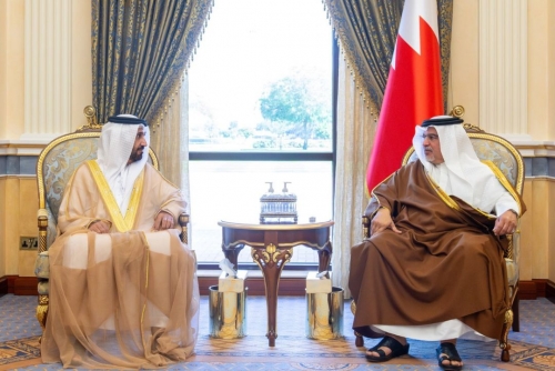 HRH Prince Salman bin Hamad Al Khalifa Meets Newly Elected Arab Parliament President