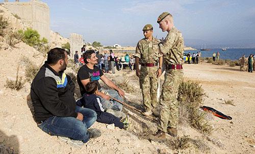 Migrant disturbances at British base on Cyprus