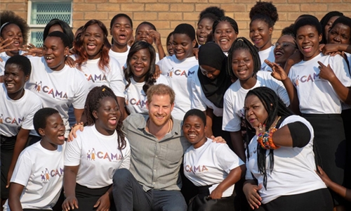 Harry visits Malawi college