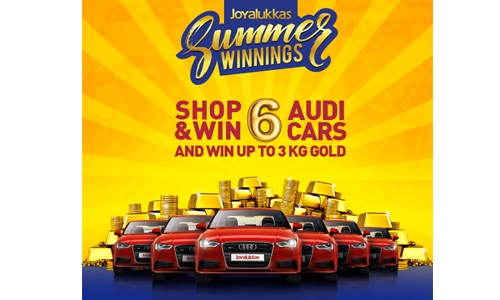 Joyalukkas gives away 6 Audi cars and up to 3 kg of gold