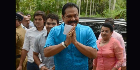 Ex-strongman Rajapakse plots comeback as Sri Lanka votes