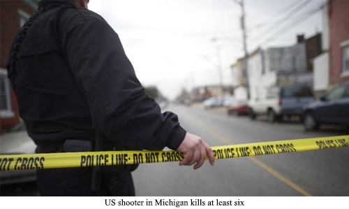 US shooter in Michigan kills at least six