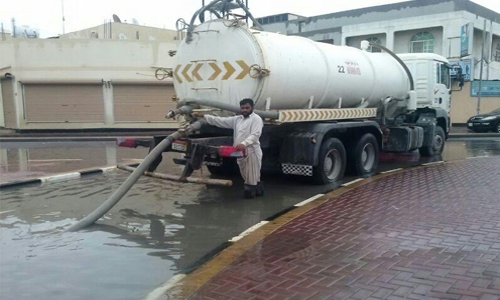 Over 80 suction tankers set to drain rainwater