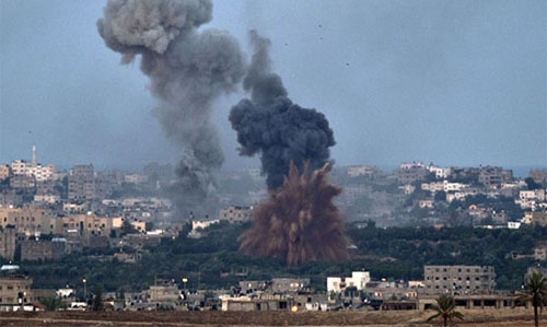 Israeli air strikes hit four Hamas sites in Gaza