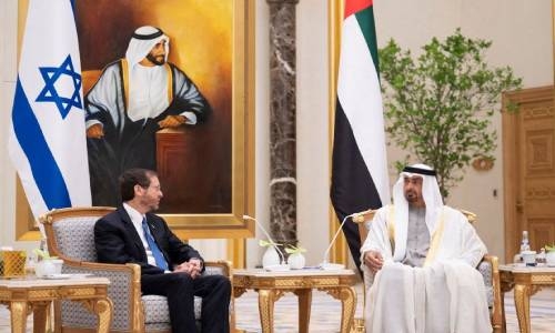 Israeli president presses on with Dubai visit after UAE intercepts missile