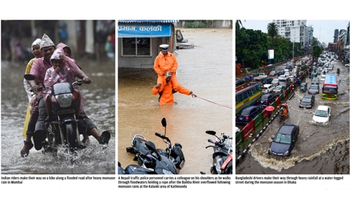 Monsoon rains kill 17 in Nepal, 11 in India