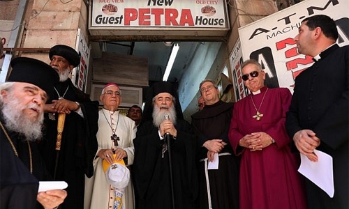 Christian leaders protest sale of Jerusalem church land