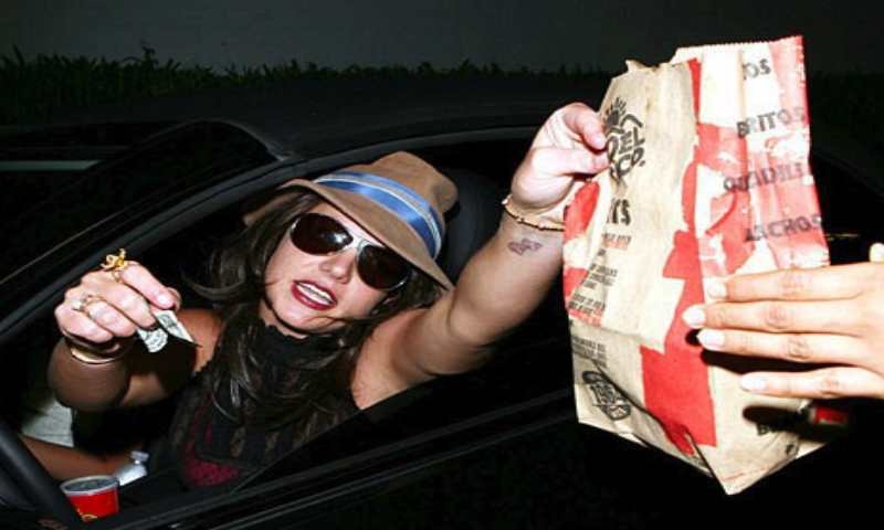  Britney Spears shares fastfood woes