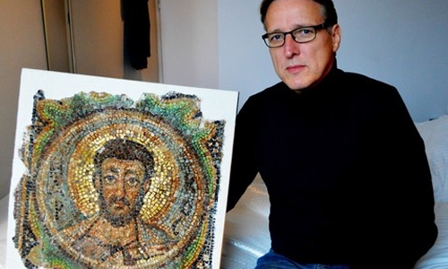 Looted sixth-century St Mark mosaic returns home to Cyprus