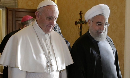 ‘Pray for me:’ Iranian president asks pope