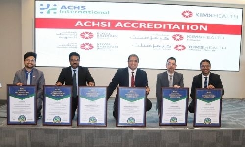Kimshealth Bahrain Cluster receives ACHSI accreditation