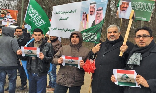 Bahraini activists protest against Iranian prying