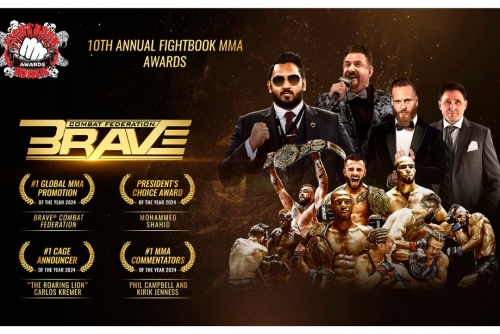 BRAVE CF dominates Fightbook awards