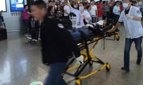 Fireworks hurt four at Shanghai airport