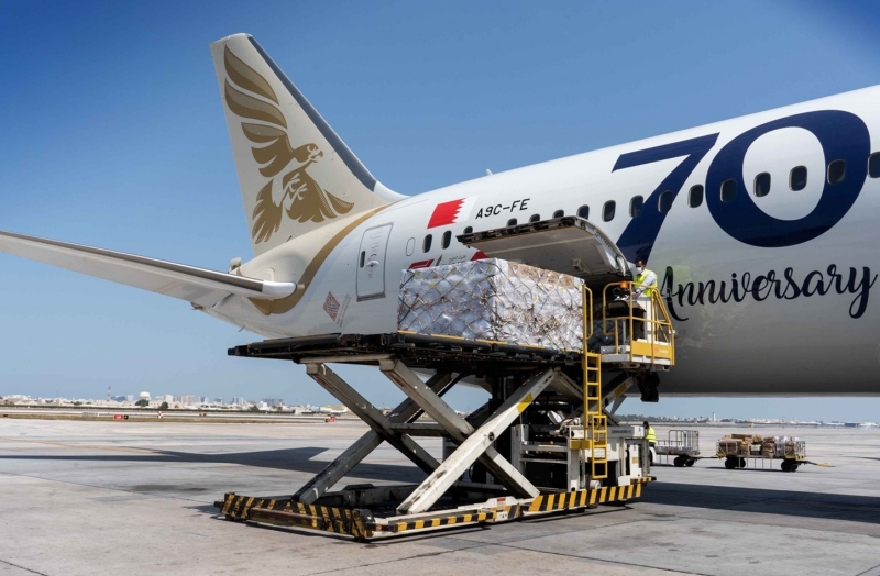 Gulf Air brings nine tons of medical supplies