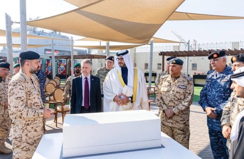 Foundation stone laid for Khalifa Military Sports Centre at UK Naval Support Facility