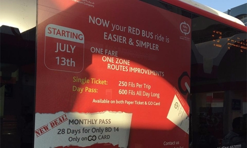 New bus fares in Bahrain