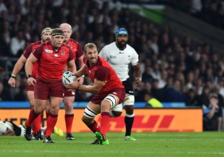 Brown double secures nervy England win over Fiji