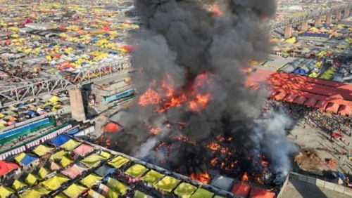 Massive Fire at Maha Kumbh Mela: 18 Tents Engulfed, No Injuries Reported