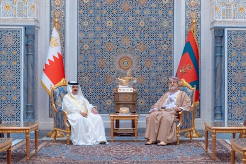 HM Sultan of Oman Hosts Luncheon in Honour of HM King Hamad at Al Barakah Palace