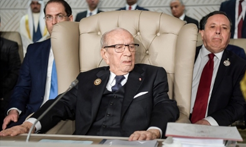 Tunisia says president improving after falling ill