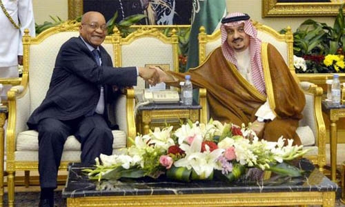 South Africa's Zuma in Saudi to expand economic ties