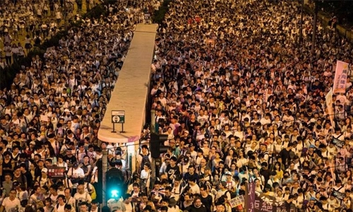 ‘Million march’ in Hong Kong against China extradition law