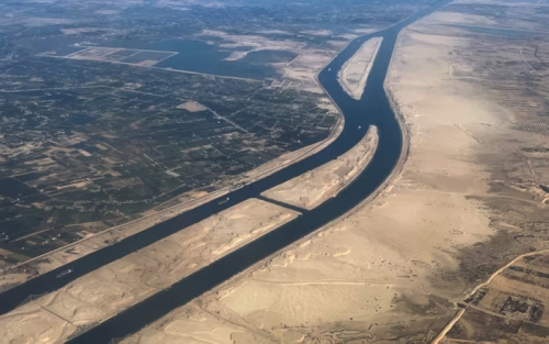 Egypt tests new extension of the Suez Canal