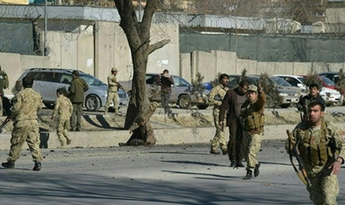 Taliban suicide bomber kills at least nine outside Kabul police base