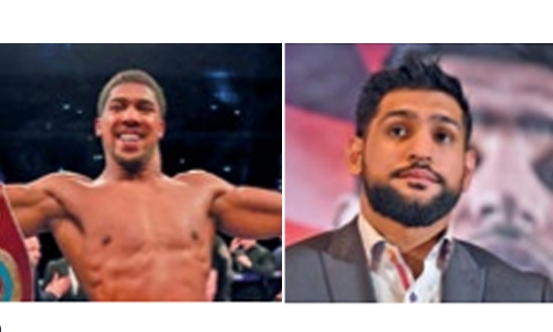 Anthony Joshua, Amir Khan support boxing event in Bahrain