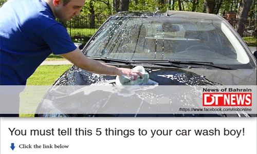 You must tell this five things to your car wash boy! 