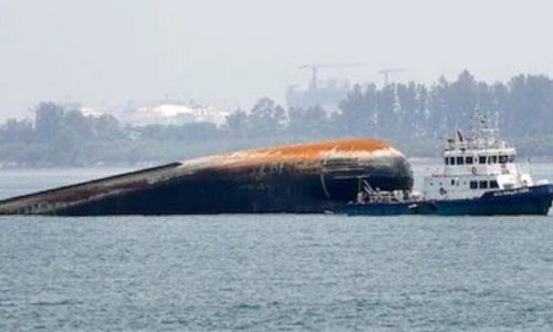 Nine rescued, one dead after oil tanker capsizes off Oman
