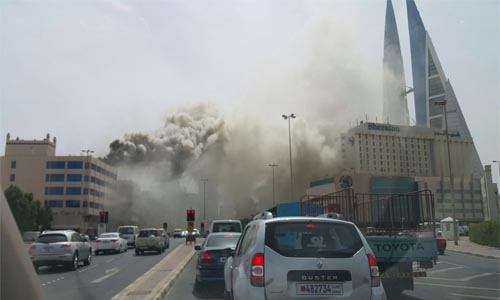 Manama restaurant on fire 