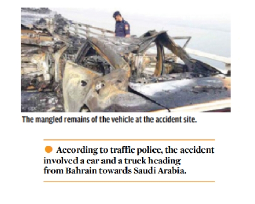 Two killed in King Fahad Causeway accident
